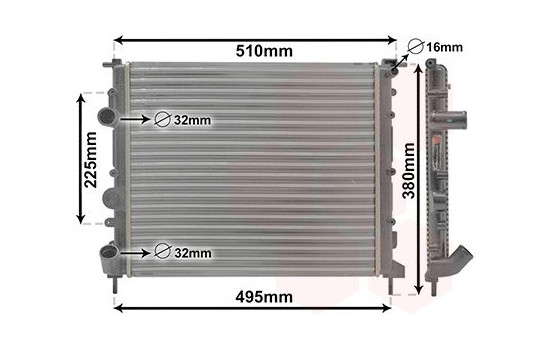 Radiator, engine cooling 43002271 International Radiators, Image 2