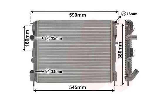 Radiator, engine cooling 43002272 International Radiators, Image 2