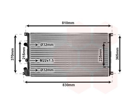 Radiator, engine cooling 43002276 International Radiators, Image 2