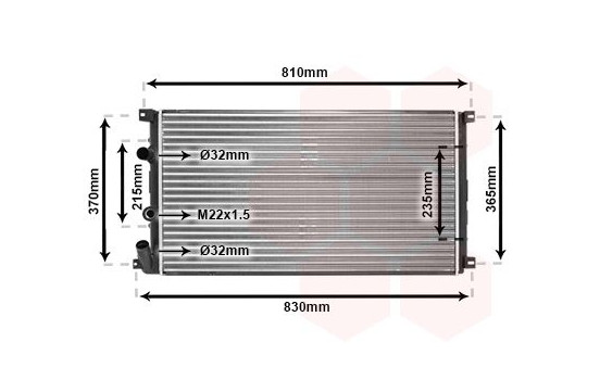 Radiator, engine cooling 43002276 International Radiators, Image 2
