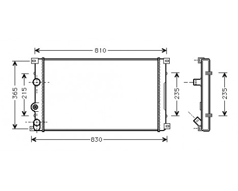 Radiator, engine cooling 43002276 International Radiators