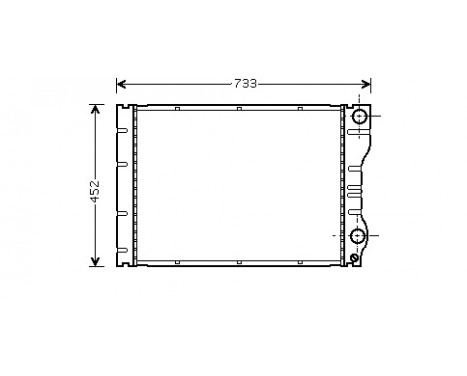 Radiator, engine cooling 43002293 International Radiators