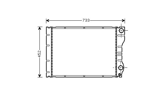 Radiator, engine cooling 43002293 International Radiators