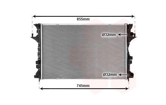Radiator, engine cooling 43002300 International Radiators, Image 2