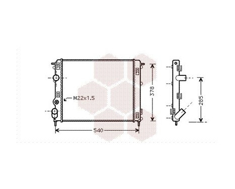 Radiator, engine cooling 43002302 International Radiators, Image 2