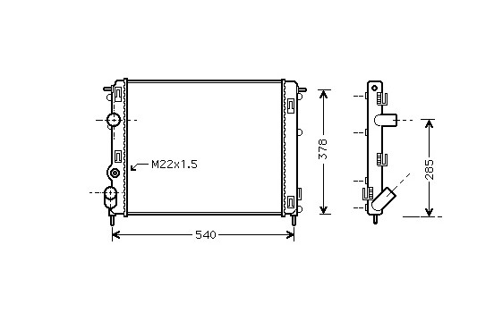 Radiator, engine cooling 43002302 International Radiators