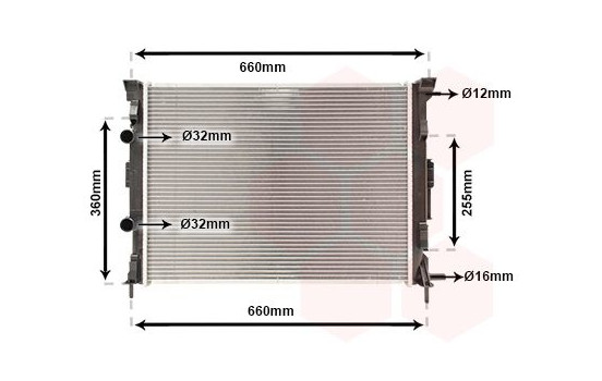 Radiator, engine cooling 43002308 International Radiators, Image 2