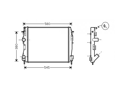 Radiator, engine cooling 43002309 International Radiators