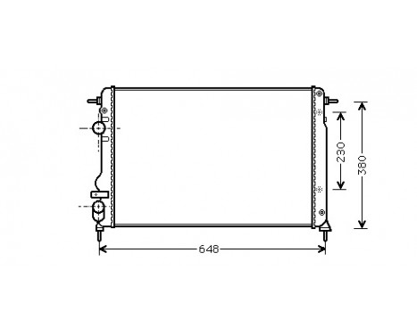 Radiator, engine cooling 43002312 International Radiators