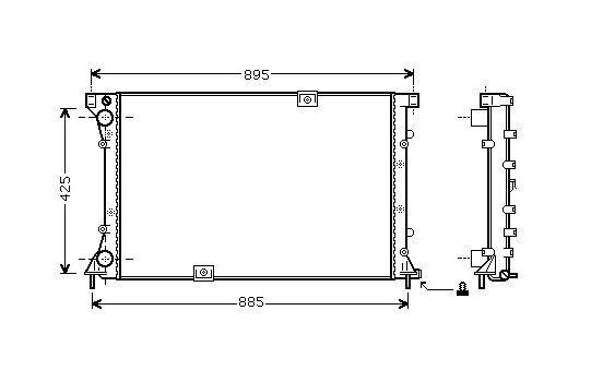 Radiator, engine cooling 43002313 International Radiators