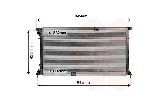 Radiator, engine cooling 43002313 International Radiators, Image 2