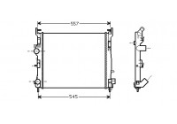 Radiator, engine cooling 43002362 International Radiators