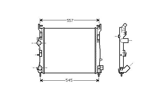 Radiator, engine cooling 43002362 International Radiators