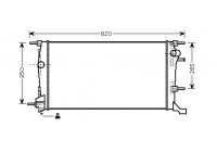 Radiator, engine cooling 43002409 International Radiators