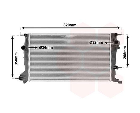 Radiator, engine cooling 43002409 International Radiators, Image 2