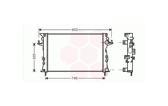 Radiator, engine cooling 43002438 International Radiators