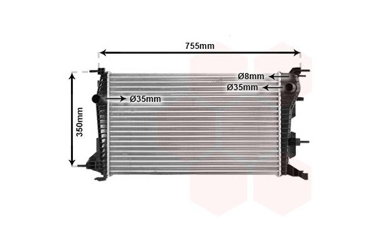 Radiator, engine cooling 43002460 International Radiators, Image 2