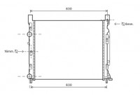 Radiator, engine cooling 43002470 International Radiators