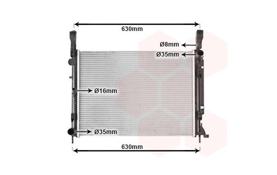 Radiator, engine cooling 43002472 International Radiators, Image 2