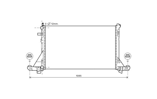 Radiator, engine cooling 43002561 International Radiators