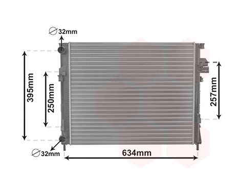 Radiator, engine cooling 43012303 International Radiators