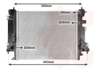 Radiator, engine cooling 43012704 International Radiators