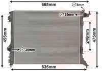 Radiator, engine cooling 43012709 International Radiators
