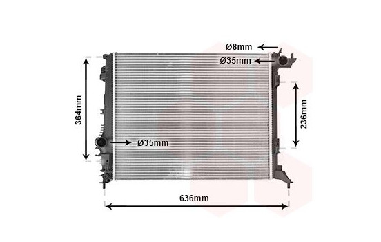 Radiator, engine cooling 43012710 International Radiators