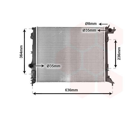 Radiator, engine cooling 43012711 International Radiators