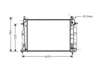 Radiator, engine cooling 47002008 International Radiators