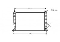 Radiator, engine cooling 47002035 International Radiators