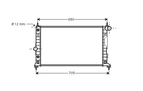 Radiator, engine cooling 47002037 International Radiators