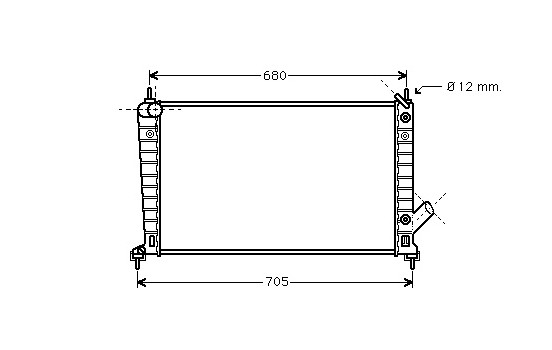 Radiator, engine cooling 47002062 International Radiators