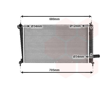 Radiator, engine cooling 47002062 International Radiators, Image 2