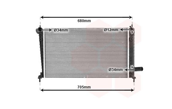 Radiator, engine cooling 47002062 International Radiators, Image 2
