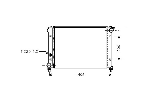 Radiator, engine cooling 49002004 International Radiators