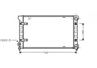 Radiator, engine cooling 49002019 International Radiators