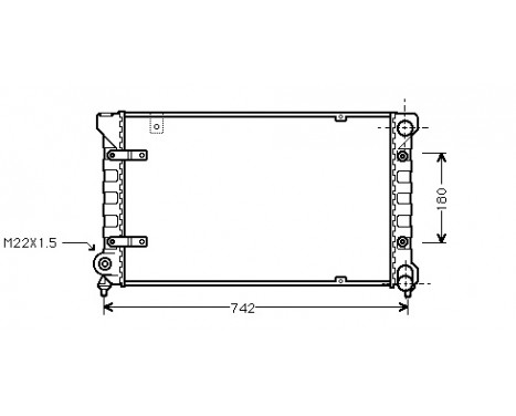 Radiator, engine cooling 49002019 International Radiators