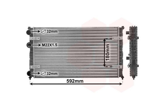 Radiator, engine cooling 49002023 International Radiators Plus, Image 2