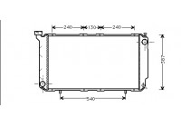 Radiator, engine cooling 51002010 International Radiators