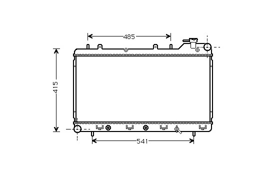 Radiator, engine cooling 51002016 International Radiators