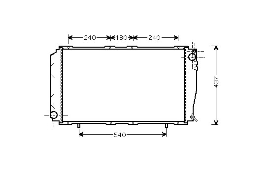 Radiator, engine cooling 51002043 International Radiators