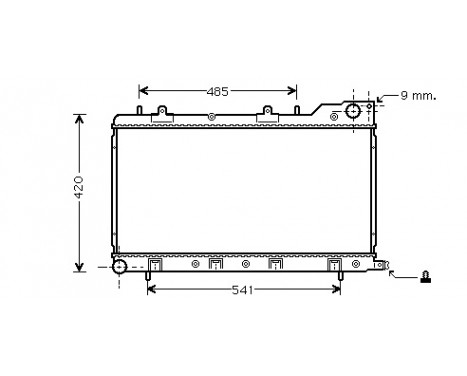 Radiator, engine cooling 51002047 International Radiators