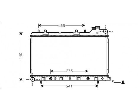 Radiator, engine cooling 51002049 International Radiators