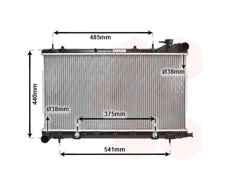 Radiator, engine cooling 51002049 International Radiators, Image 2