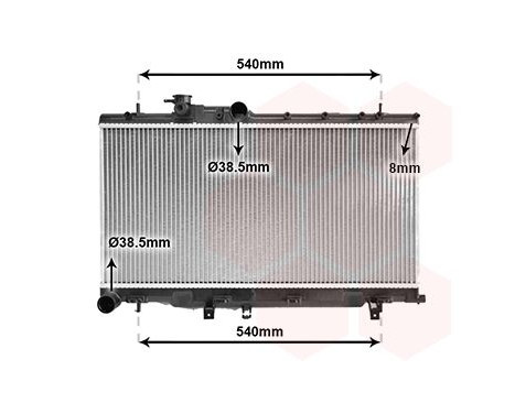 Radiator, engine cooling 51002050 International Radiators, Image 2