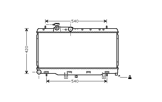 Radiator, engine cooling 51002052 International Radiators
