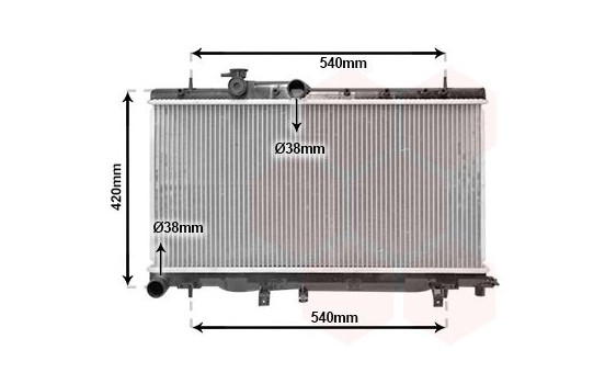 Radiator, engine cooling 51002052 International Radiators, Image 2