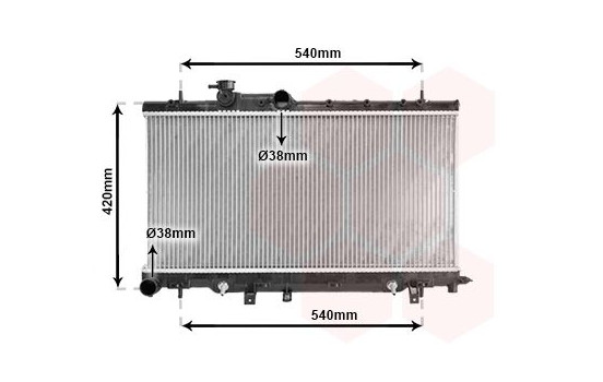 Radiator, engine cooling 51002053 International Radiators, Image 2