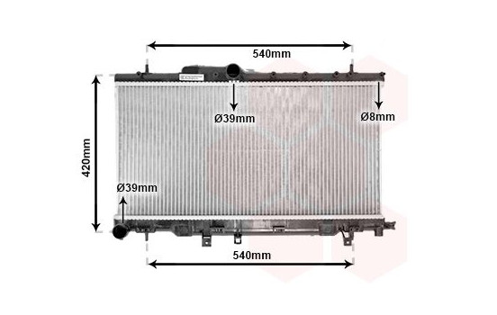 Radiator, engine cooling 51002057 International Radiators, Image 2